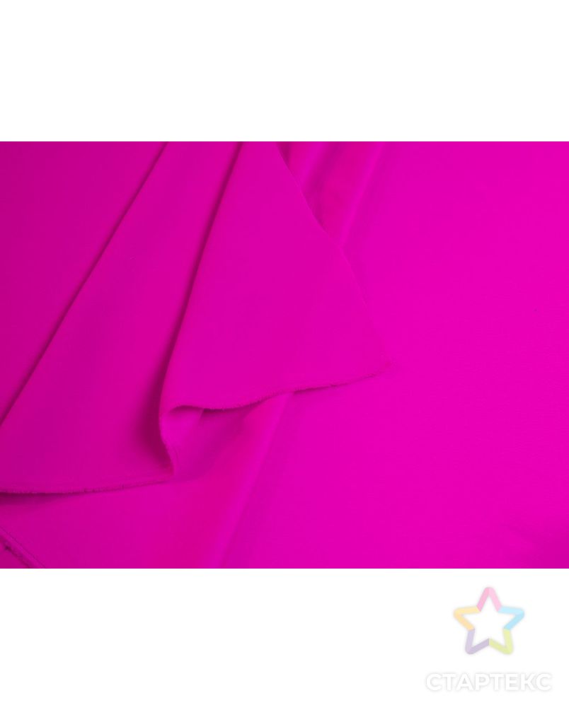 Двухсторонняя плательная ткань Кади, цвет насыщенный розовый арт. ГТ-7513-1-ГТ-28-9391-1-26-1 5