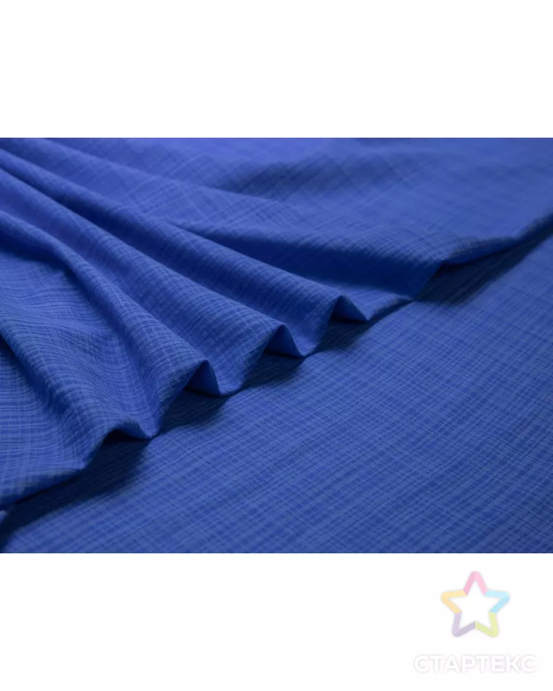Двухсторонняя плательная ткань в мелкую клеточку, цвет ярко-синий арт. ГТ-7542-1-ГТ-28-9422-4-30-3 - рис. 3