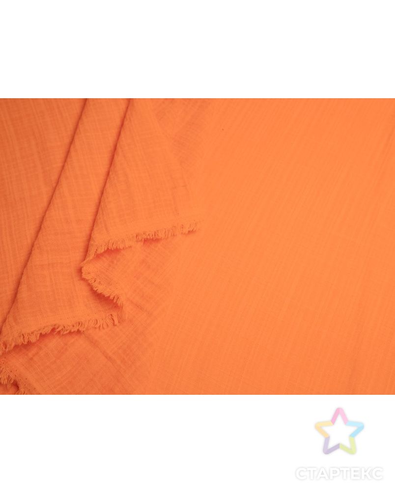 Двухсторонняя плательная ткань в мелкую клеточку, цвет оранжевый арт. ГТ-7546-1-ГТ-28-9430-4-24-3 5