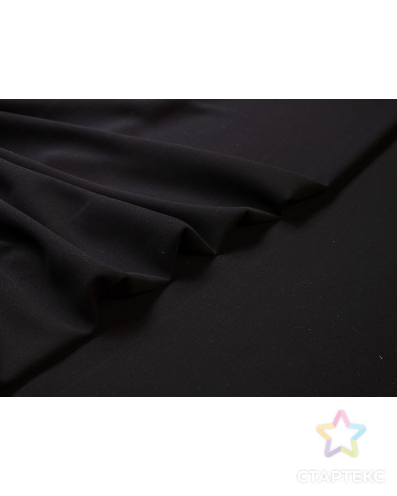 Плательная ткань с диагональным рубчиком, цвет черный арт. ГТ-7580-1-ГТ-28-9473-1-38-1 3