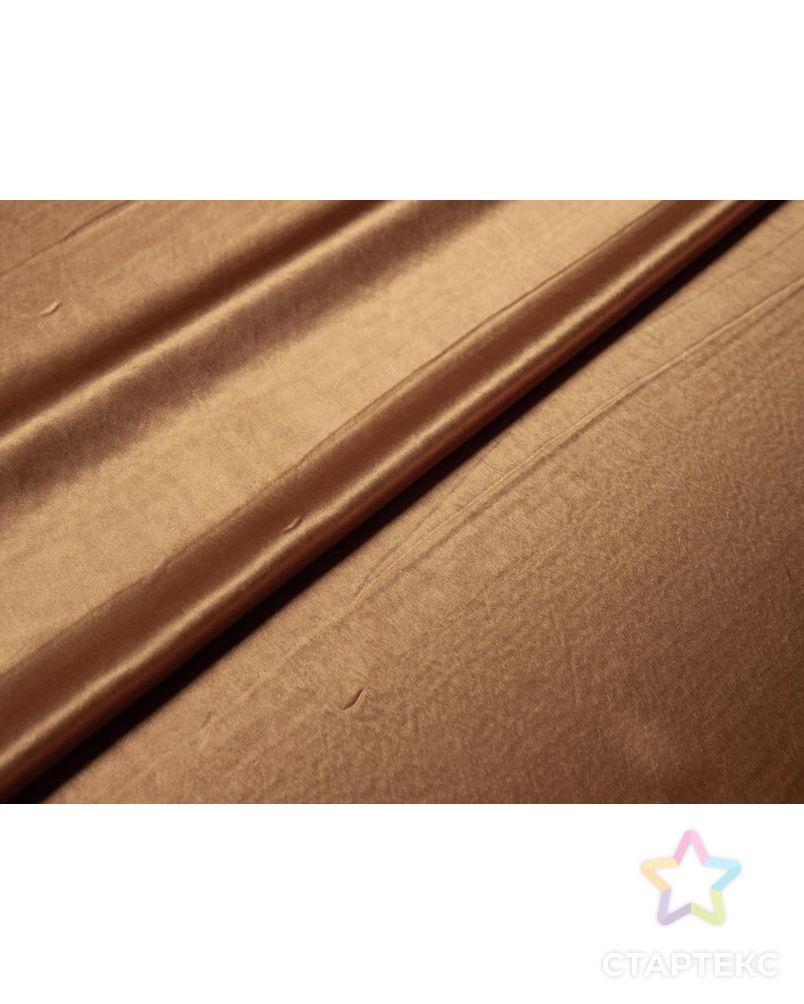 Плательно-блузочная ткань атласная, цвет бронзовый арт. ГТ-7586-1-ГТ-28-9481-1-6-1 6