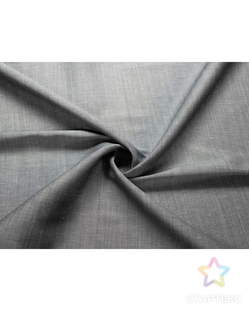 Плательно-рубашечная ткань меланжевая, цвет серо-стальной арт. ГТ-7630-1-ГТ-28-9491-6-29-1 1