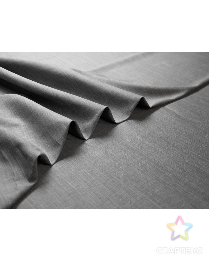 Плательно-рубашечная ткань меланжевая, цвет серо-стальной арт. ГТ-7630-1-ГТ-28-9491-6-29-1 3