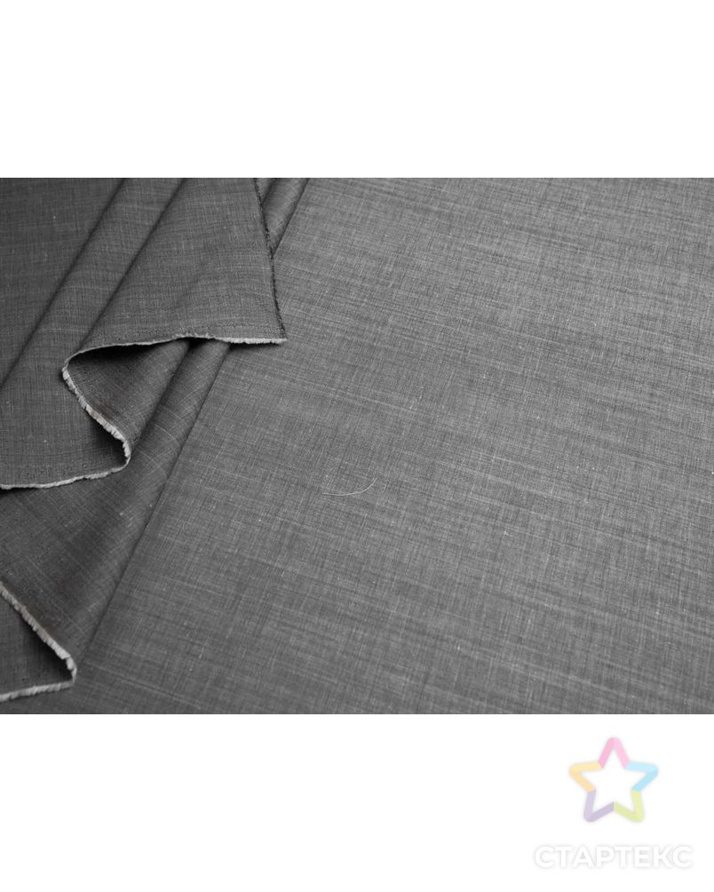 Плательно-рубашечная ткань меланжевая, цвет серо-стальной арт. ГТ-7630-1-ГТ-28-9491-6-29-1 5