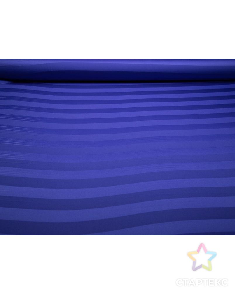 Плательная ткань в широкую горизонтальную полоску, цвет васильковый арт. ГТ-7634-1-ГТ-28-9500-3-30-1 4