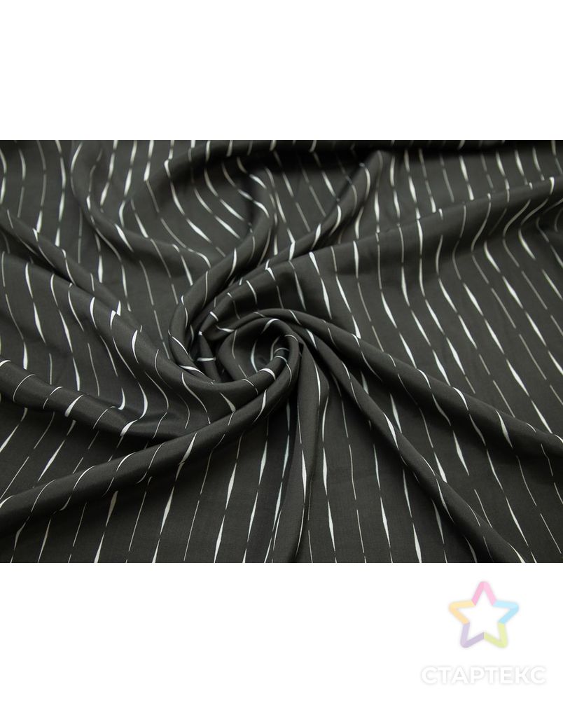 Плательно-блузочная ткань c полосками, черно-белый цвет арт. ГТ-8118-1-ГТ-28-9961-3-37-1 1