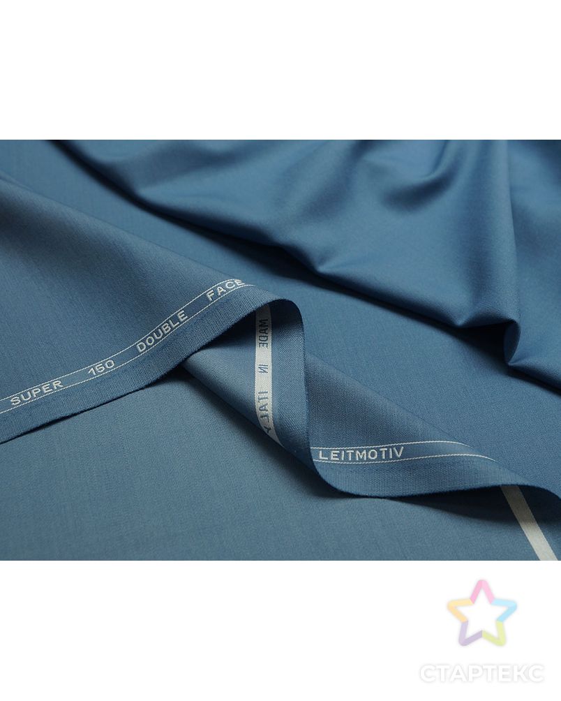 Ткань костюмная двухсторонняя  серо-голубого лунного света цв.97 арт. ГТ-1147-1-ГТ0028452 3
