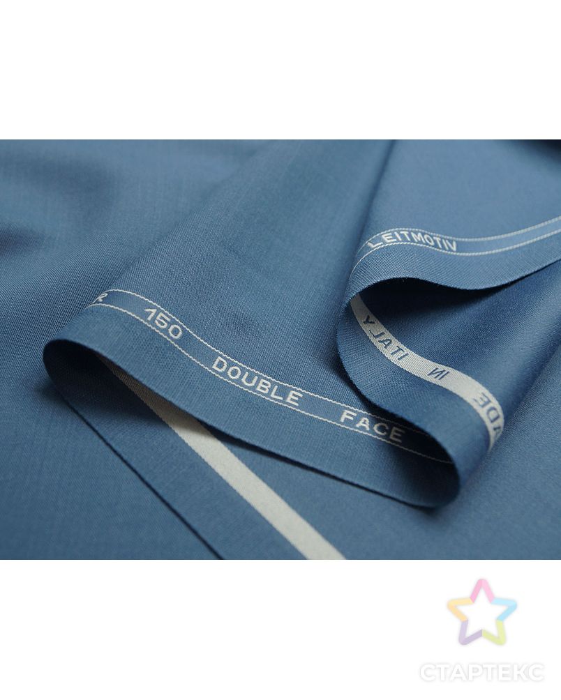 Ткань костюмная двухсторонняя  серо-голубого лунного света цв.97 арт. ГТ-1147-1-ГТ0028452 5