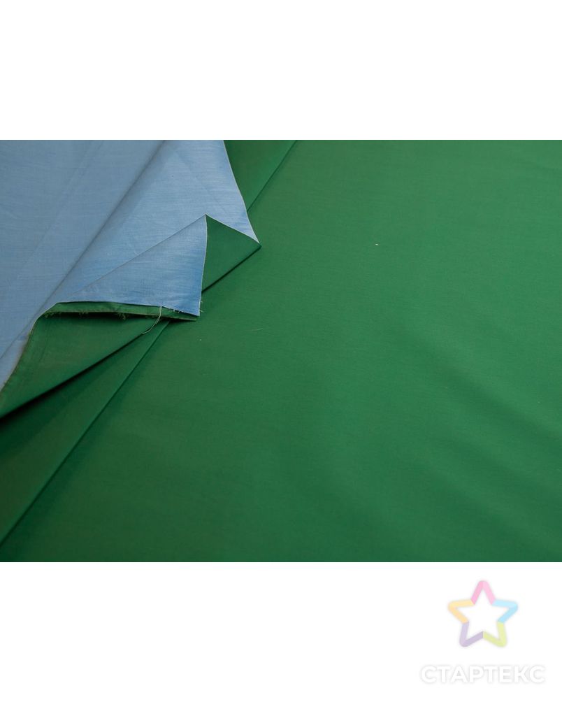 Ткань плащевая двухсторонняя, цвет зеленый и голубой арт. ГТ-7785-1-ГТ-29-9621-1-10-1 5