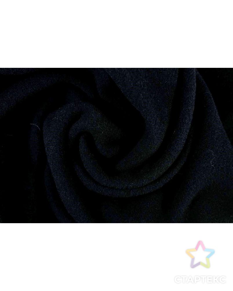 Черная шерстяная пальтовая ткань арт. ГТ-1201-1-ГТ0029294