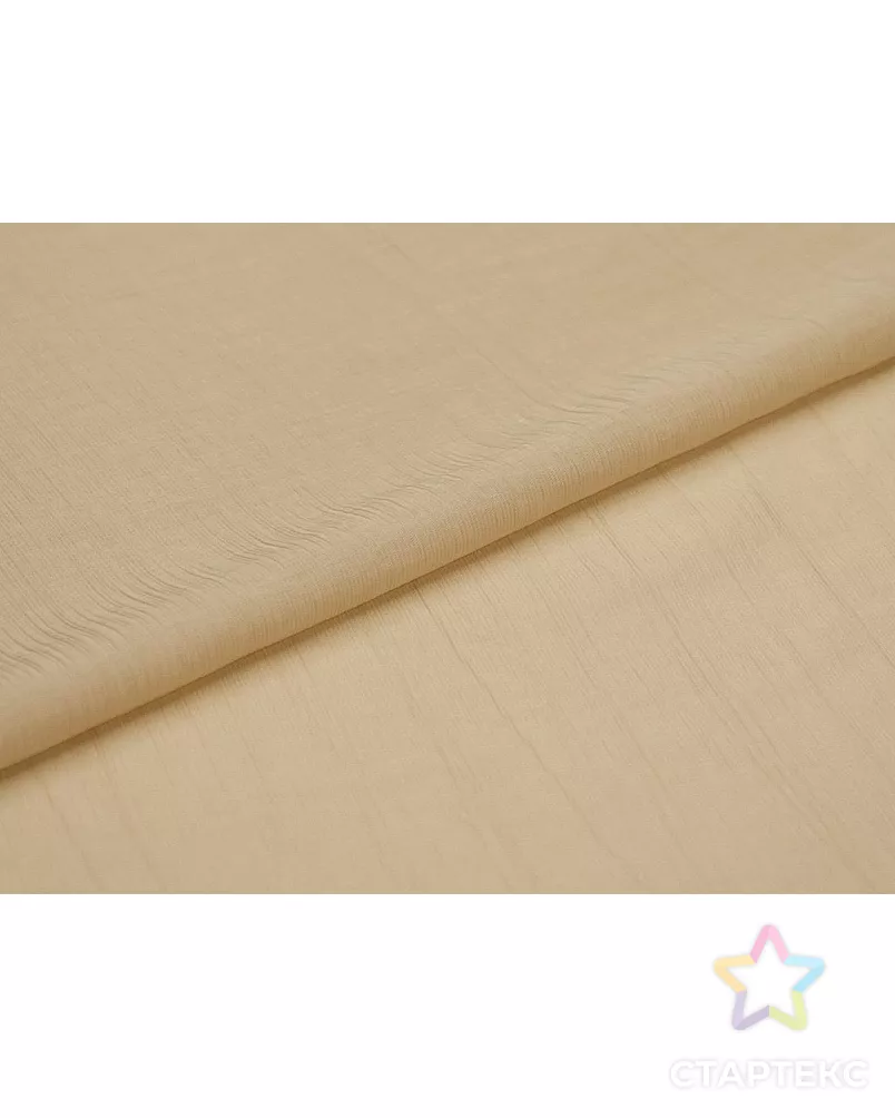 Батист-крэш блузочно-плательный, "Утренний латте" арт. ГТ-9187-1-ГТ3-11106-1-1-1 - рис. 6