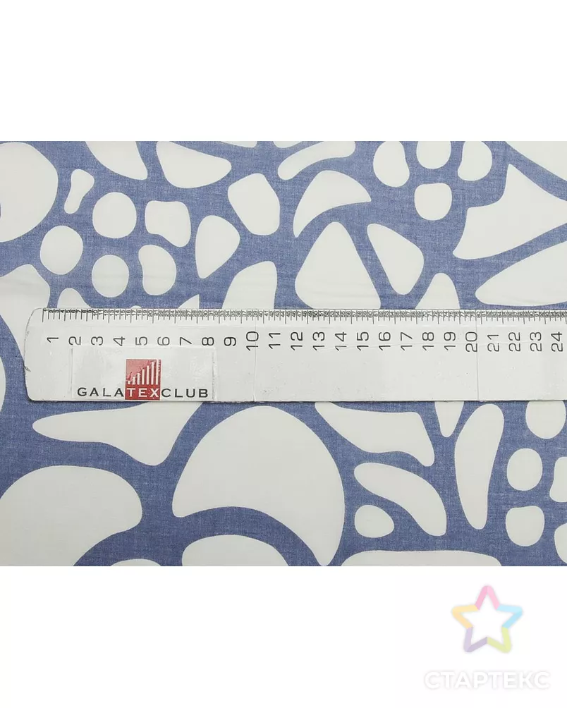 Принтованный батист "Бело-голубые цветы" арт. ГТ-9561-1-ГТ3-11459-10-21-1 - рис. 7