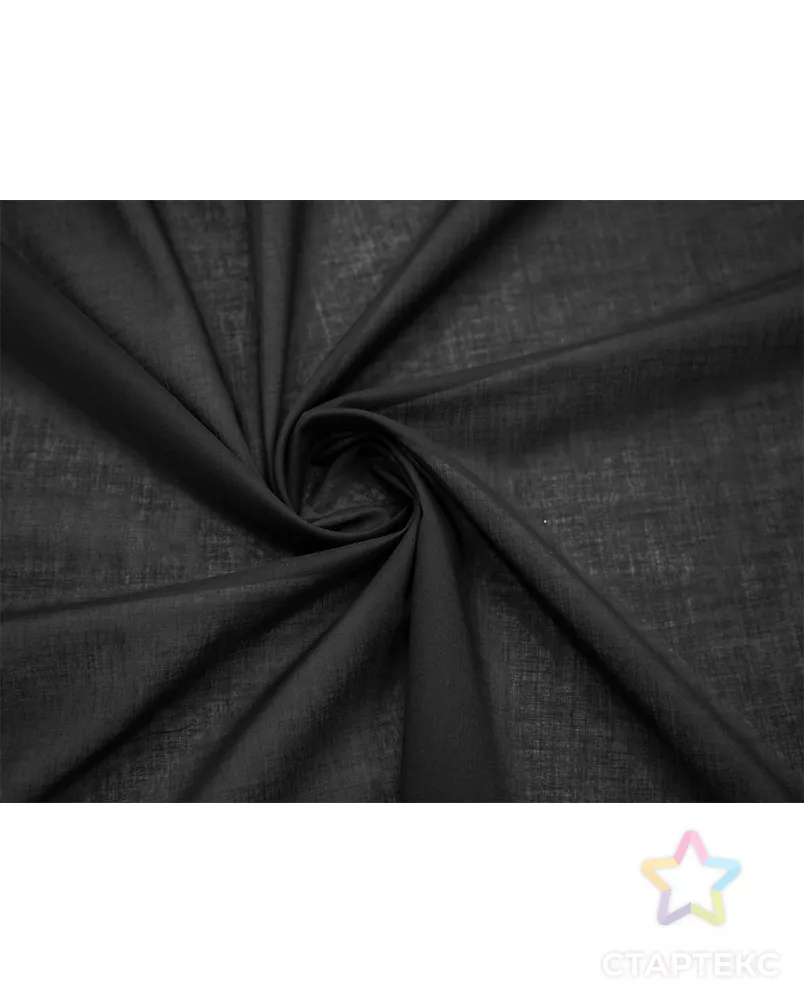 Батист блузочно-плательный, цвет чёрный арт. ГТ-8024-1-ГТ-3-9885-1-38-1 - рис. 1