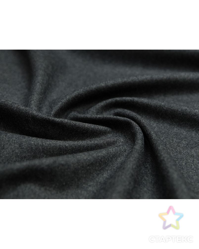 Прекрасная костюмная ткань темно-графитового цвета (204 гр/м2) арт. ГТ-3690-1-ГТ0000307 1