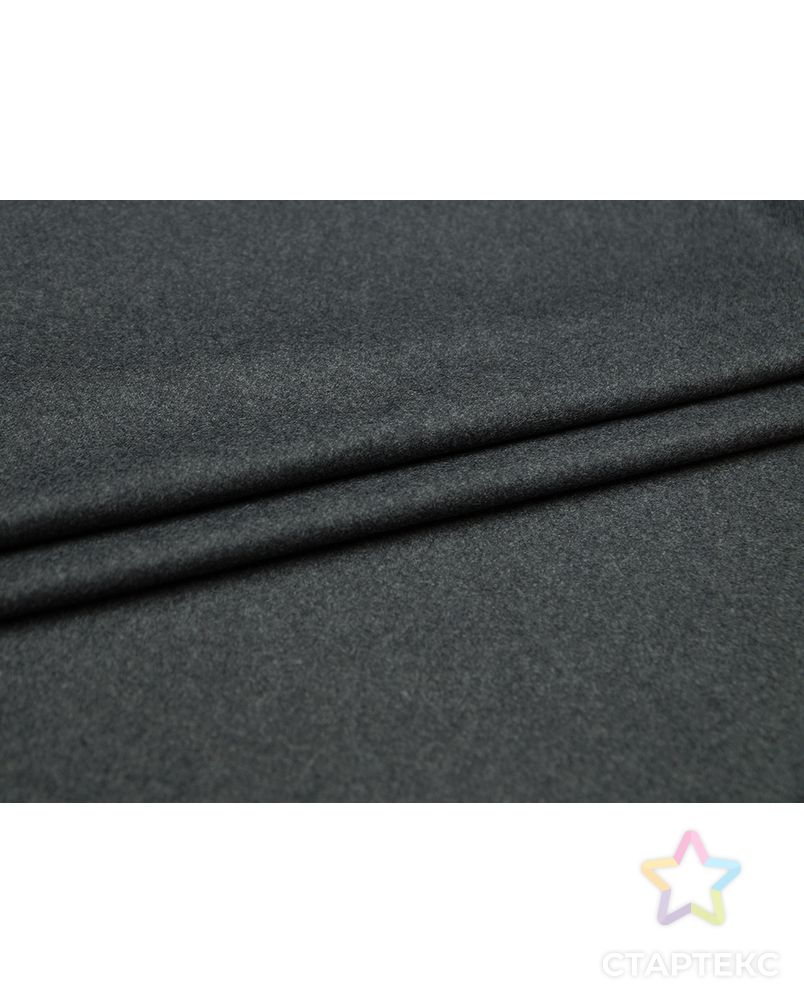 Прекрасная костюмная ткань темно-графитового цвета (204 гр/м2) арт. ГТ-3690-1-ГТ0000307 2