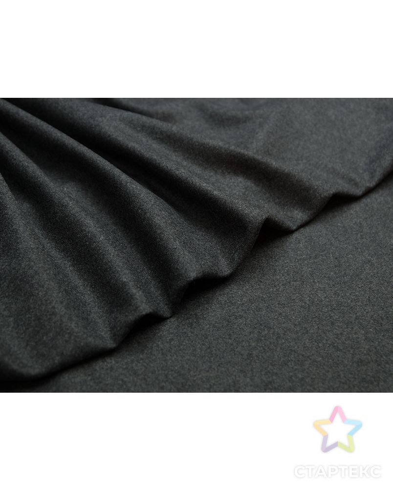 Прекрасная костюмная ткань темно-графитового цвета (204 гр/м2) арт. ГТ-3690-1-ГТ0000307 3