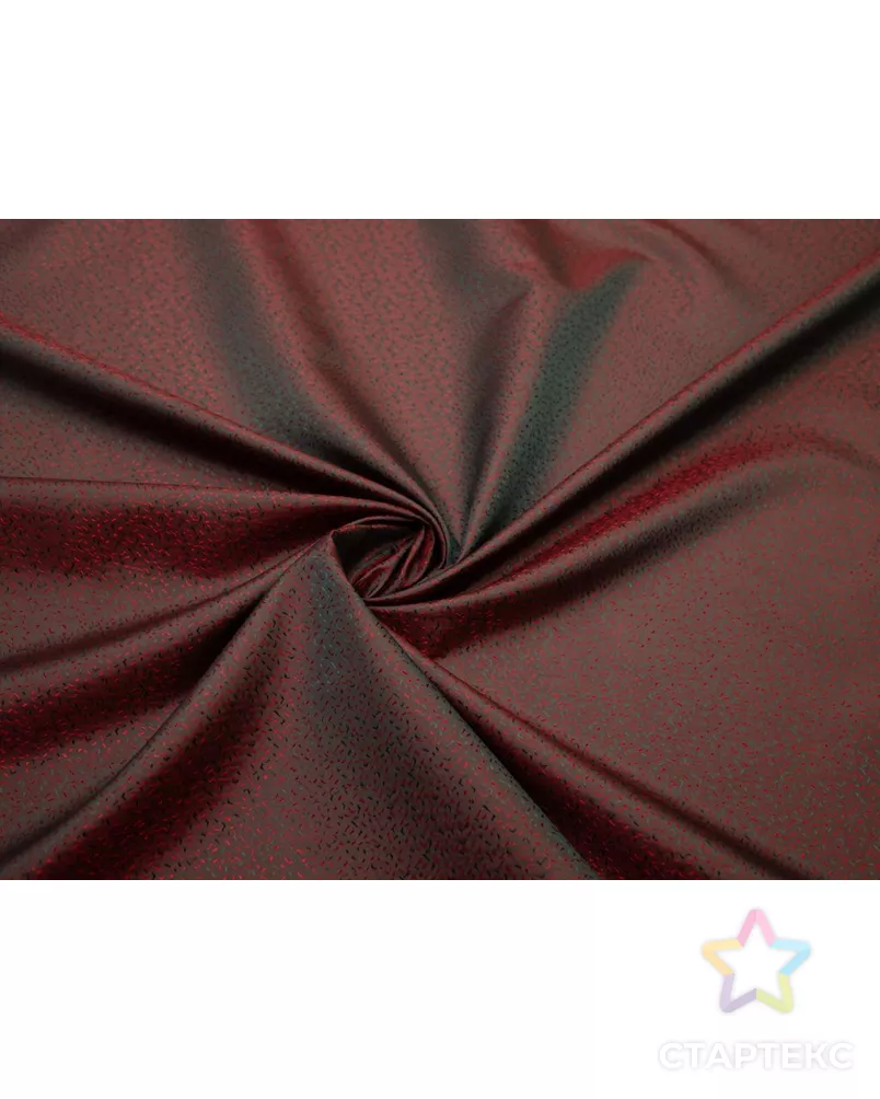 Ткань подкладочная жаккардовая, цвет бордовый хамелеон арт. ГТ-8423-1-ГТ-31-10280-2-21-1 - рис. 1