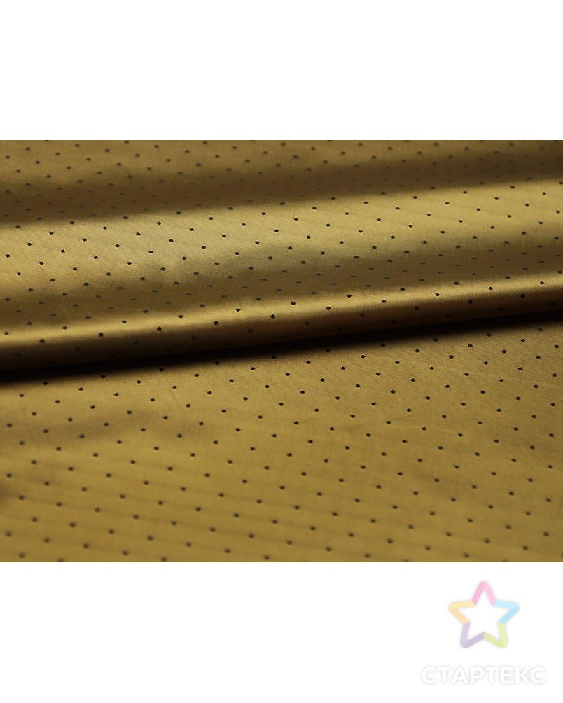 Ткань подкладочная жаккардовая бронзового цвета в горошек арт. ГТ-4719-1-ГТ-31-6322-9-6-1 2
