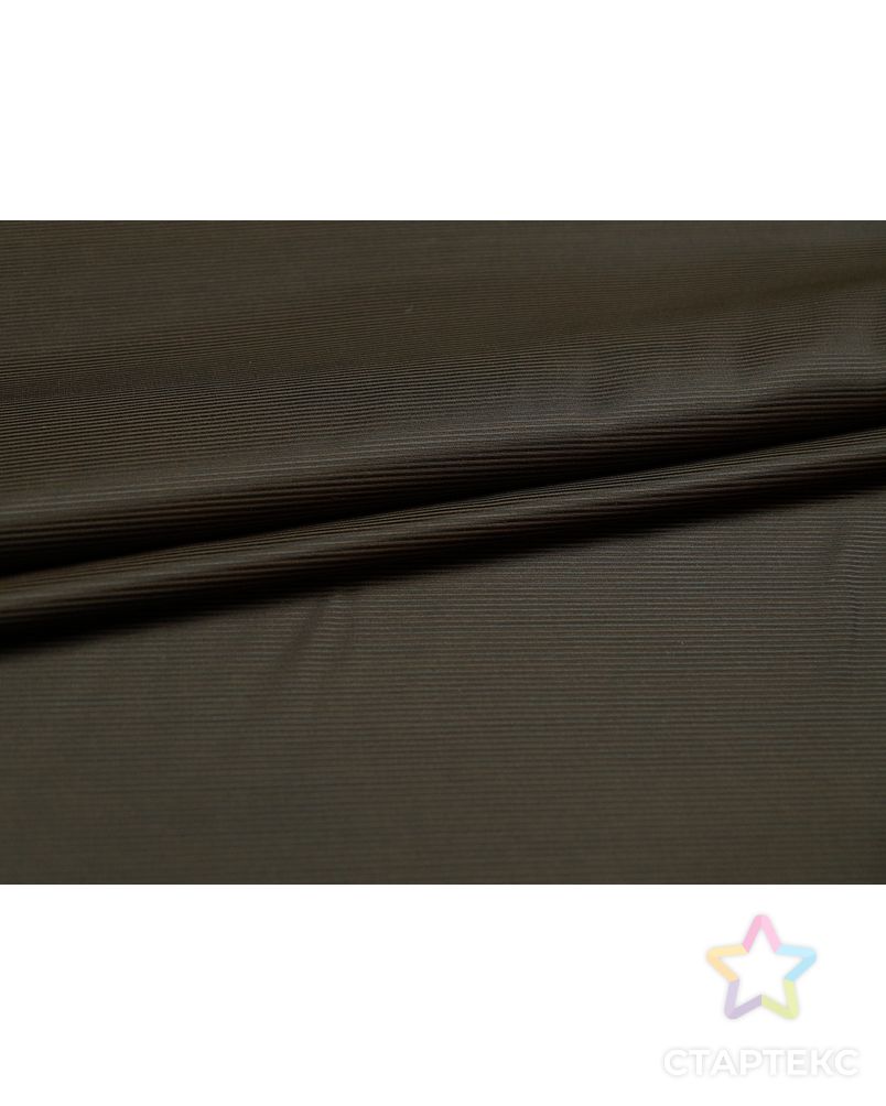 Ткань подкладочная в полоску, цвет шоколадный арт. ГТ-4818-1-ГТ-31-6452-3-14-1