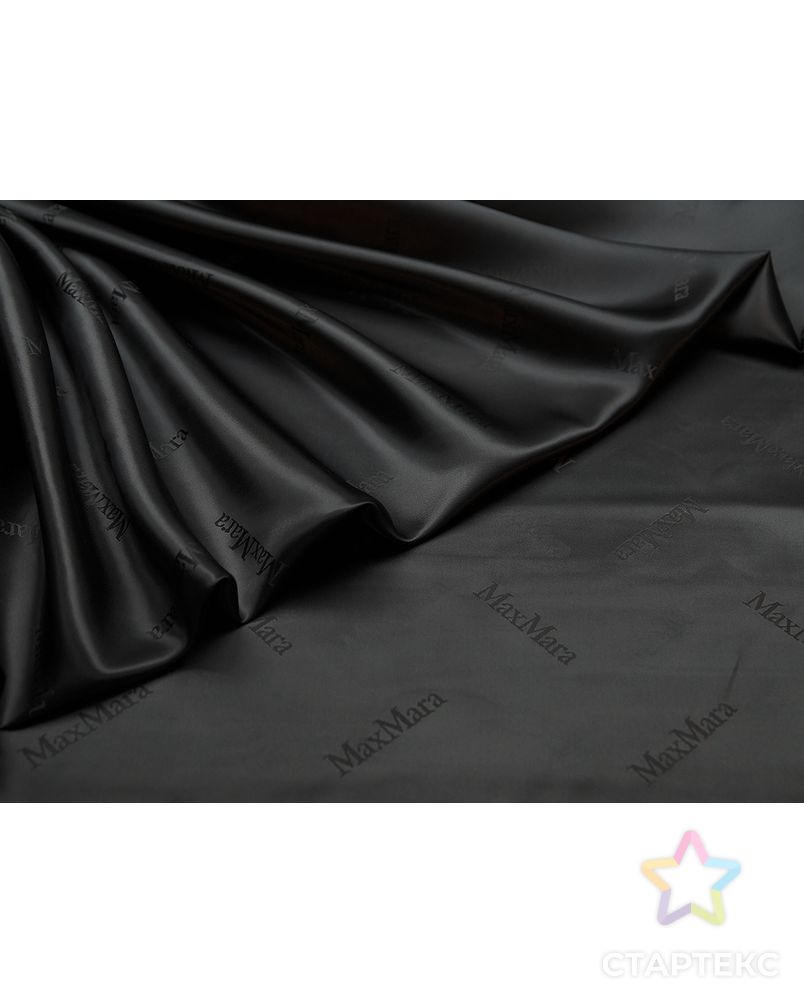 Подкладочная ткань глубокого черного цвета арт. ГТ-5019-1-ГТ-31-6653-1-38-1 6