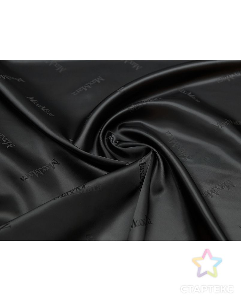 Подкладочная ткань глубокого черного цвета арт. ГТ-5019-1-ГТ-31-6653-1-38-1