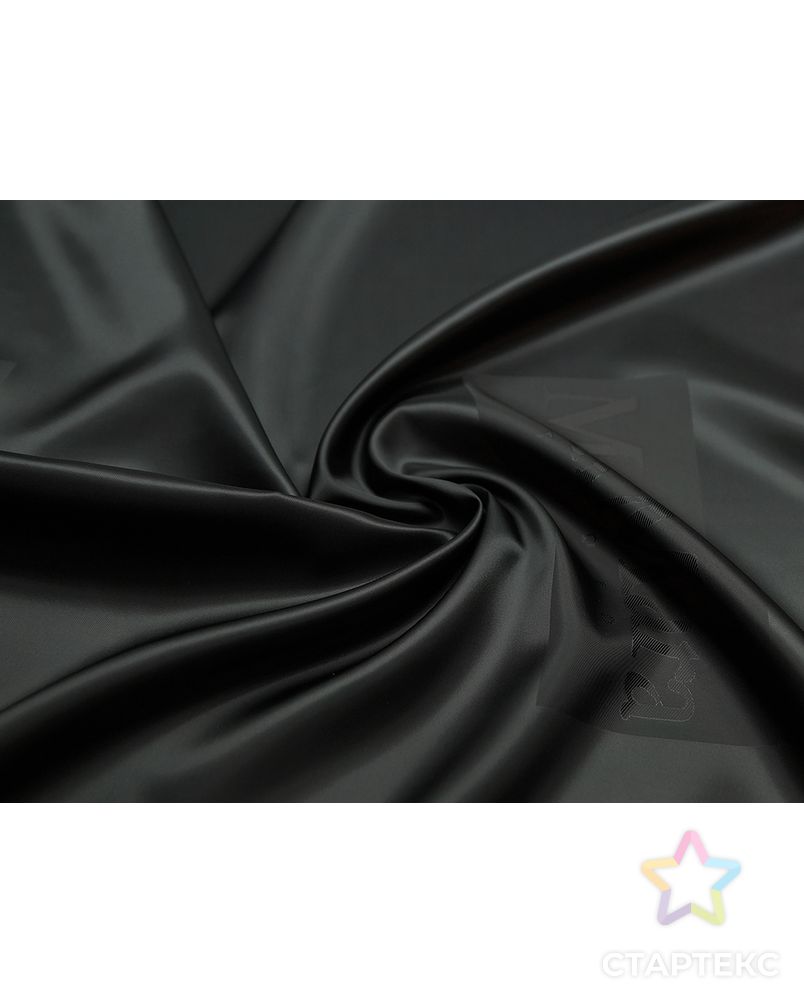 Подкладочная ткань насыщенного черного цвета арт. ГТ-5020-1-ГТ-31-6654-1-38-1 2