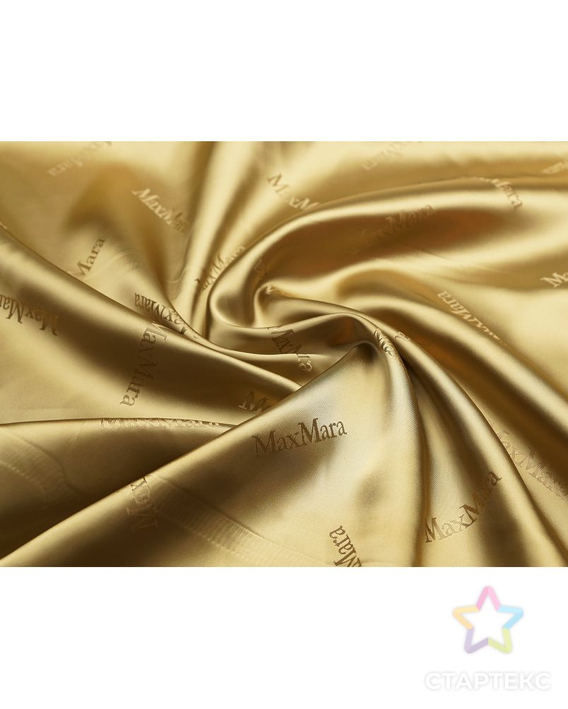 Подкладочная ткань золотисто-бежевого цвета арт. ГТ-5021-1-ГТ-31-6655-1-1-1 1
