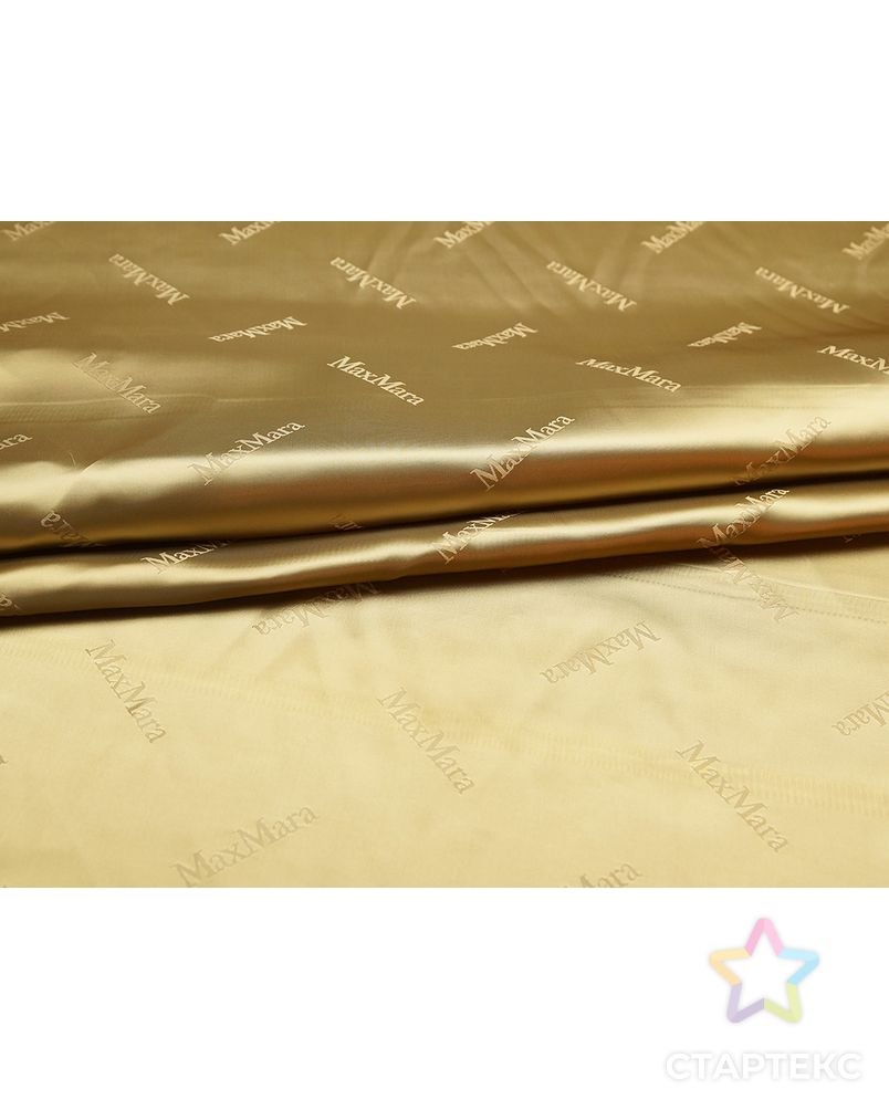 Подкладочная ткань золотисто-бежевого цвета арт. ГТ-5021-1-ГТ-31-6655-1-1-1 4