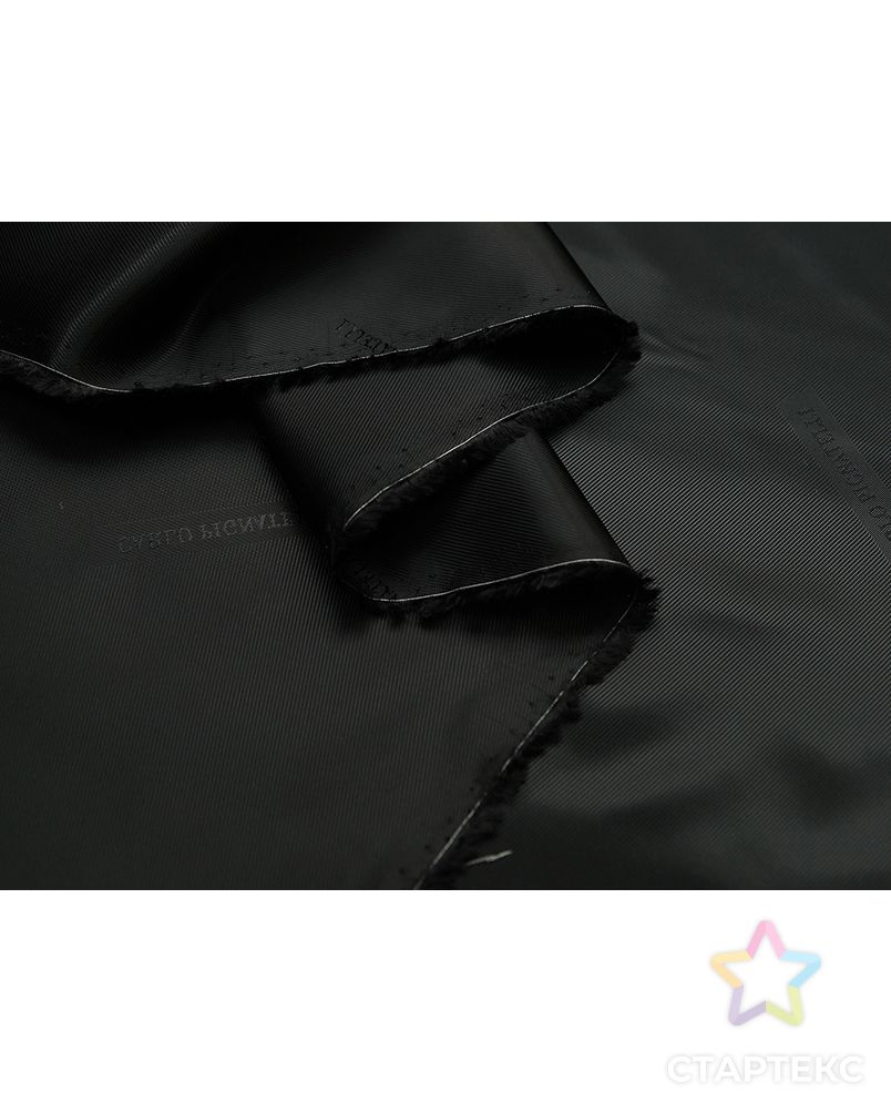 Подкладочная ткань черного цвета в диагональную полоску арт. ГТ-5309-1-ГТ-31-7037-3-38-1 2