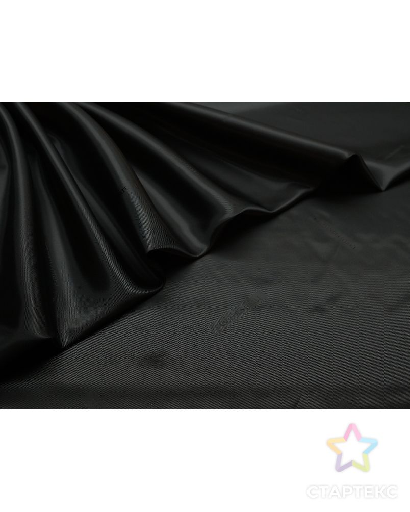 Подкладочная ткань черного цвета в диагональную полоску арт. ГТ-5309-1-ГТ-31-7037-3-38-1 3