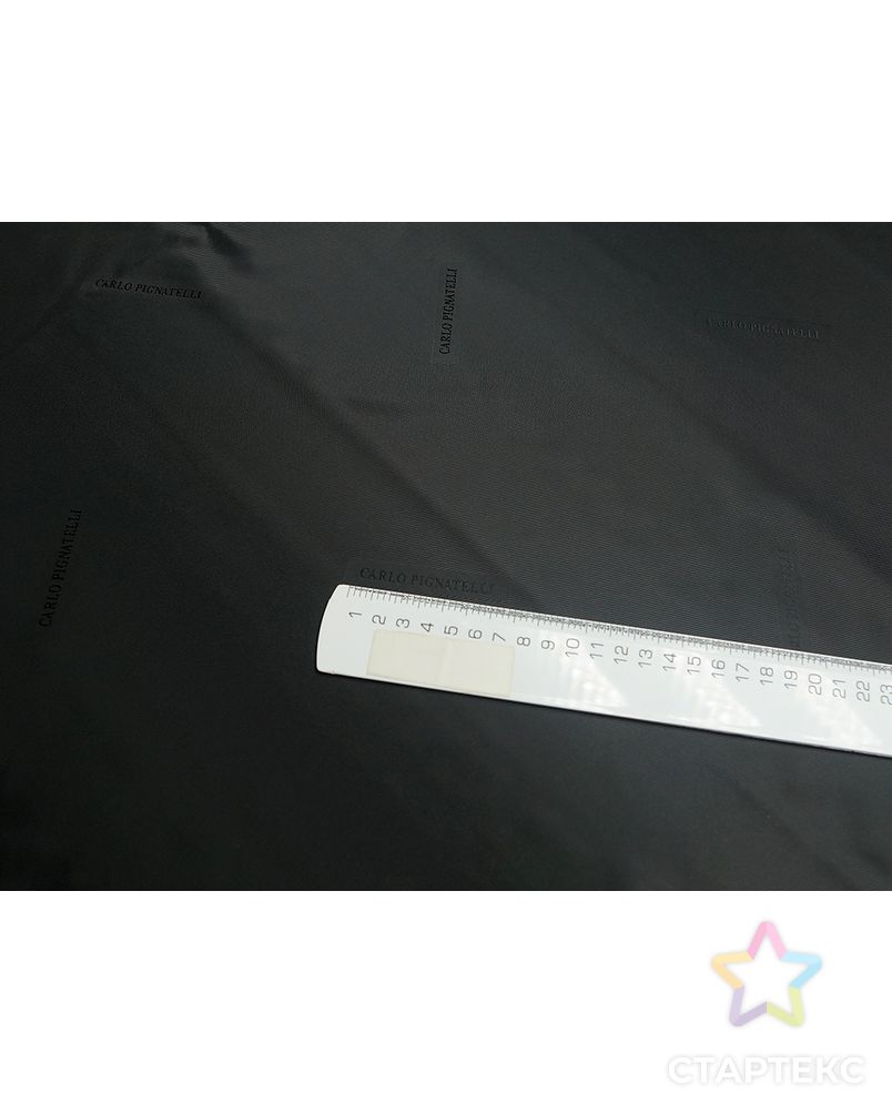 Подкладочная ткань черного цвета в диагональную полоску арт. ГТ-5309-1-ГТ-31-7037-3-38-1 5