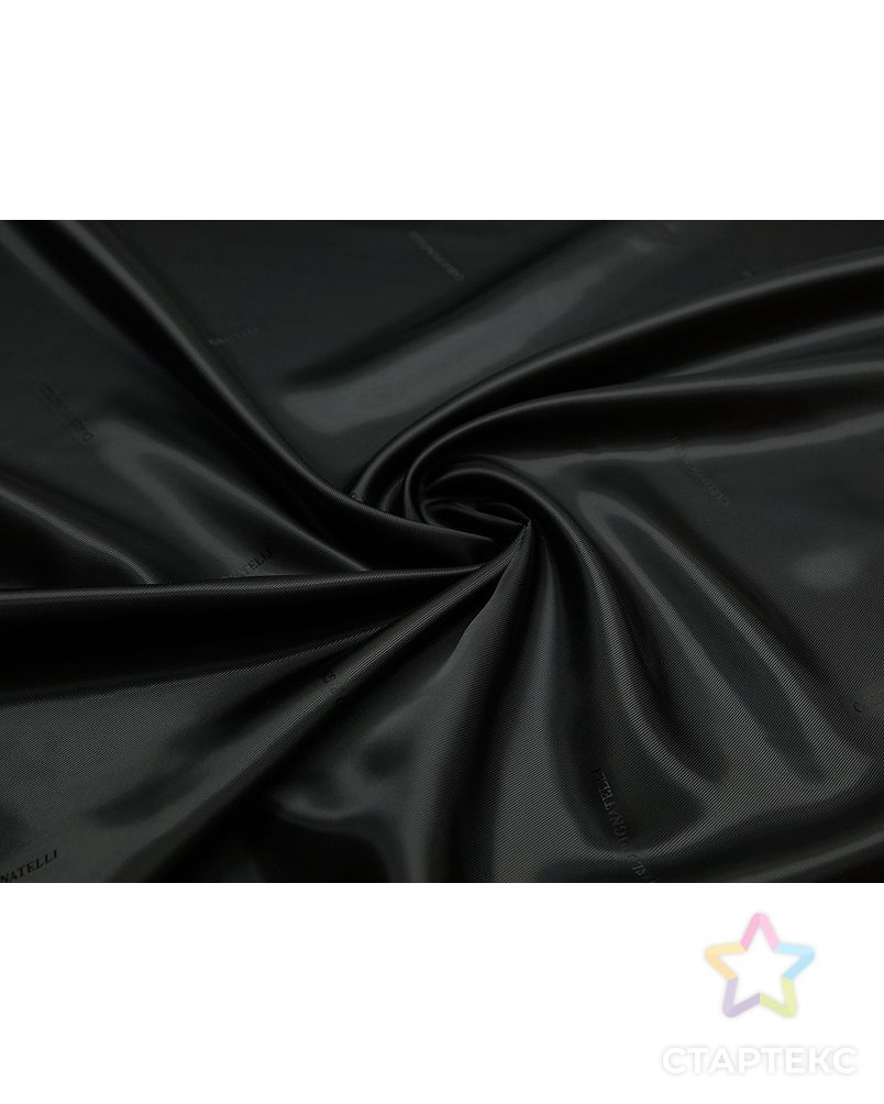 Подкладочная ткань черного цвета в диагональную полоску арт. ГТ-5309-1-ГТ-31-7037-3-38-1