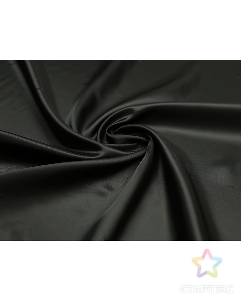 Подкладочная ткань угольно-черного цвета арт. ГТ-5311-1-ГТ-31-7039-2-38-1 6