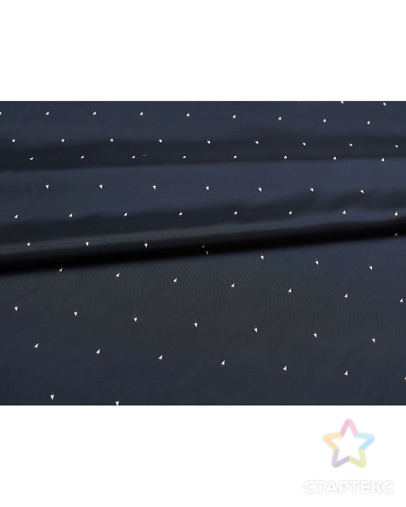 Подкладочная ткань с принтом "стрелки компаса" на темно-синем фоне арт. ГТ-5314-1-ГТ-31-7040-2-21-1