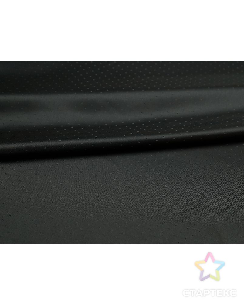 Ткань подкладочная жаккардовая черного цвета в горошек арт. ГТ-5316-1-ГТ-31-7042-9-38-1 2
