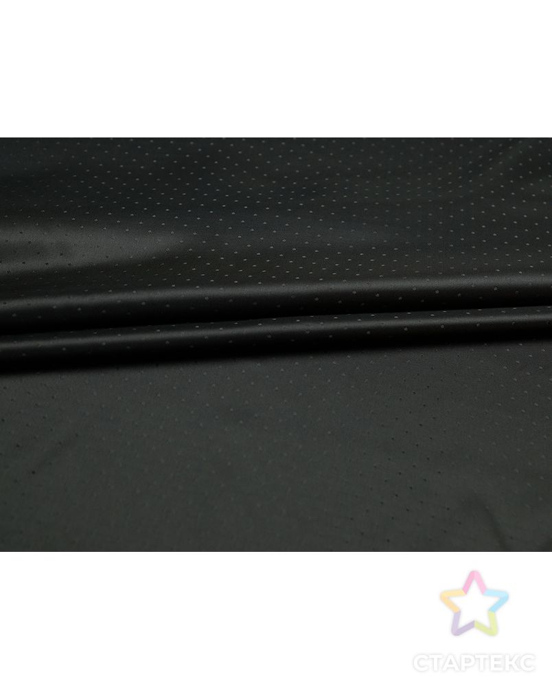 Ткань подкладочная жаккардовая черного цвета в горошек арт. ГТ-5316-1-ГТ-31-7042-9-38-1 4