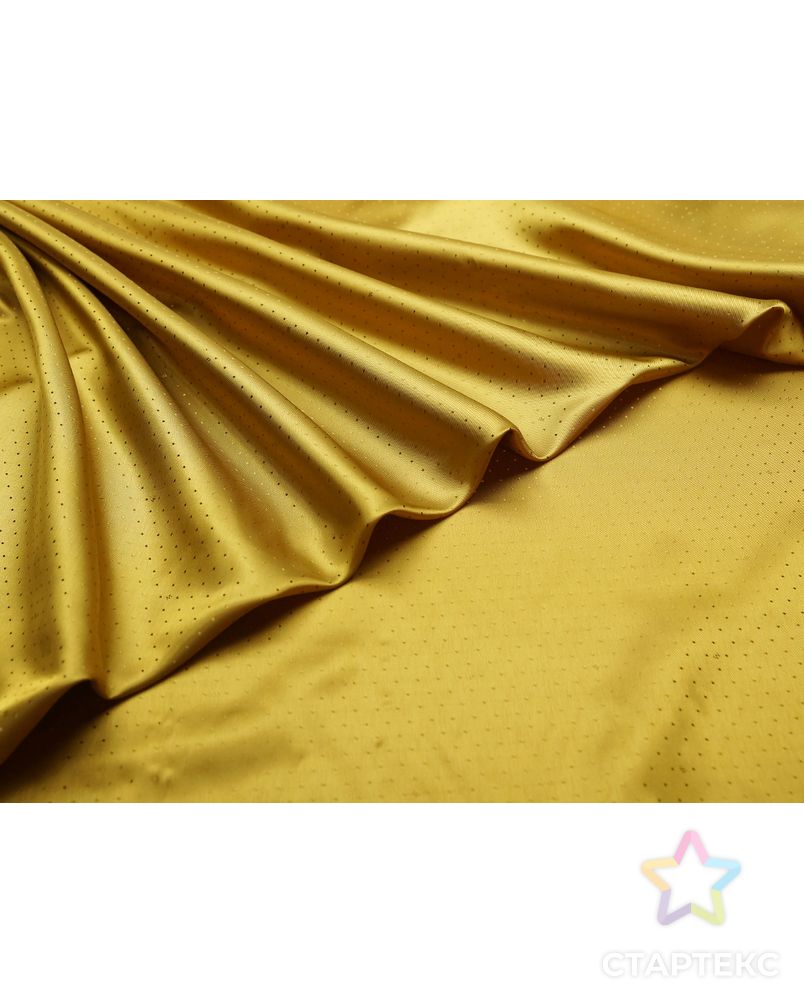 Ткань подкладочная жаккардовая цвета темного золота в горошек арт. ГТ-5323-1-ГТ-31-7049-9-11-1 6