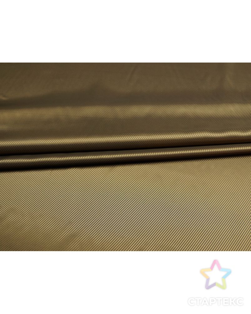 Ткань подкладочная жаккардовая коричневого цвета в диагональную полоску арт. ГТ-5362-1-ГТ-31-7052-3-14-1 3