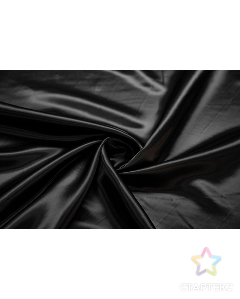 Ткань подкладочная атласная, цвет черный арт. ГТ-6551-1-ГТ-31-8328-1-38-1 1