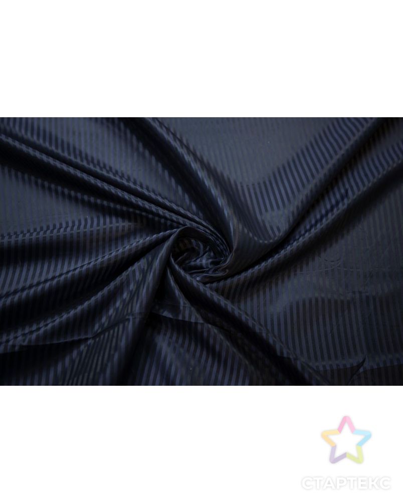 Ткань подкладочная жаккардовую полоску, цвет темно-синий арт. ГТ-6851-1-ГТ-31-8700-3-30-10 1