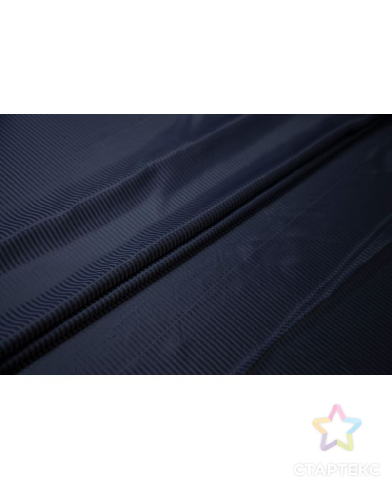 Ткань подкладочная жаккардовую полоску, цвет темно-синий арт. ГТ-6851-1-ГТ-31-8700-3-30-10 2