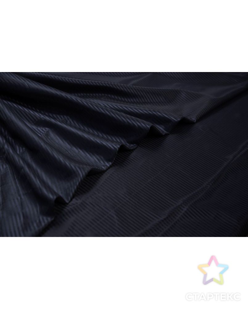 Ткань подкладочная жаккардовую полоску, цвет темно-синий арт. ГТ-6851-1-ГТ-31-8700-3-30-10 3