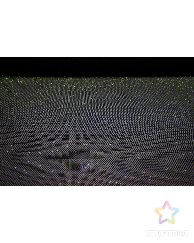 Сетка крупная с мерцающими стразами, цвет основы черный арт. ГТ-6867-1-ГТ-33-8717-1-38-1 4