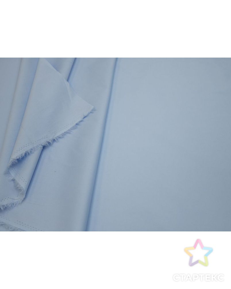 Рубашечный хлопок однотонный, цвет голубой арт. ГТ-8698-1-ГТ-34-10593-1-7-1 5