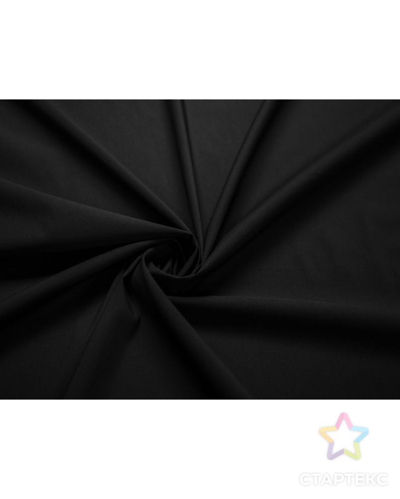 Классическая сорочечная ткань однотонная, цвет черный арт. ГТ-7034-1-ГТ-34-8935-1-38-1 1