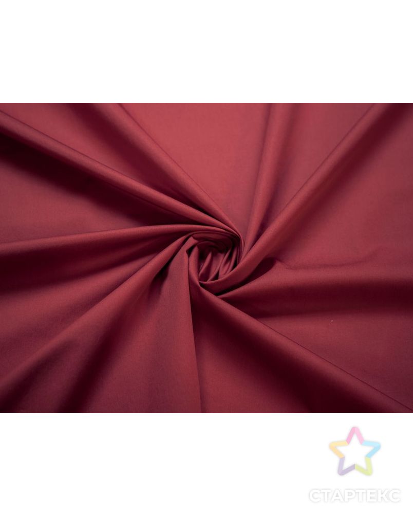 Сорочечная ткань классическая однотонная, цвет кирпично-красный арт. ГТ-7177-1-ГТ-34-8964-1-32-1 1