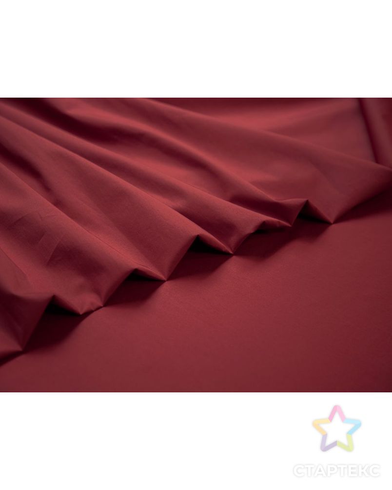 Сорочечная ткань классическая однотонная, цвет кирпично-красный арт. ГТ-7177-1-ГТ-34-8964-1-32-1 3