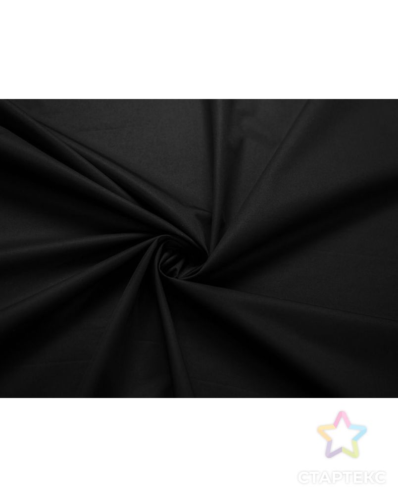 Сорочечная ткань классическая однотонная, цвет черный арт. ГТ-7178-1-ГТ-34-8966-1-38-1 1