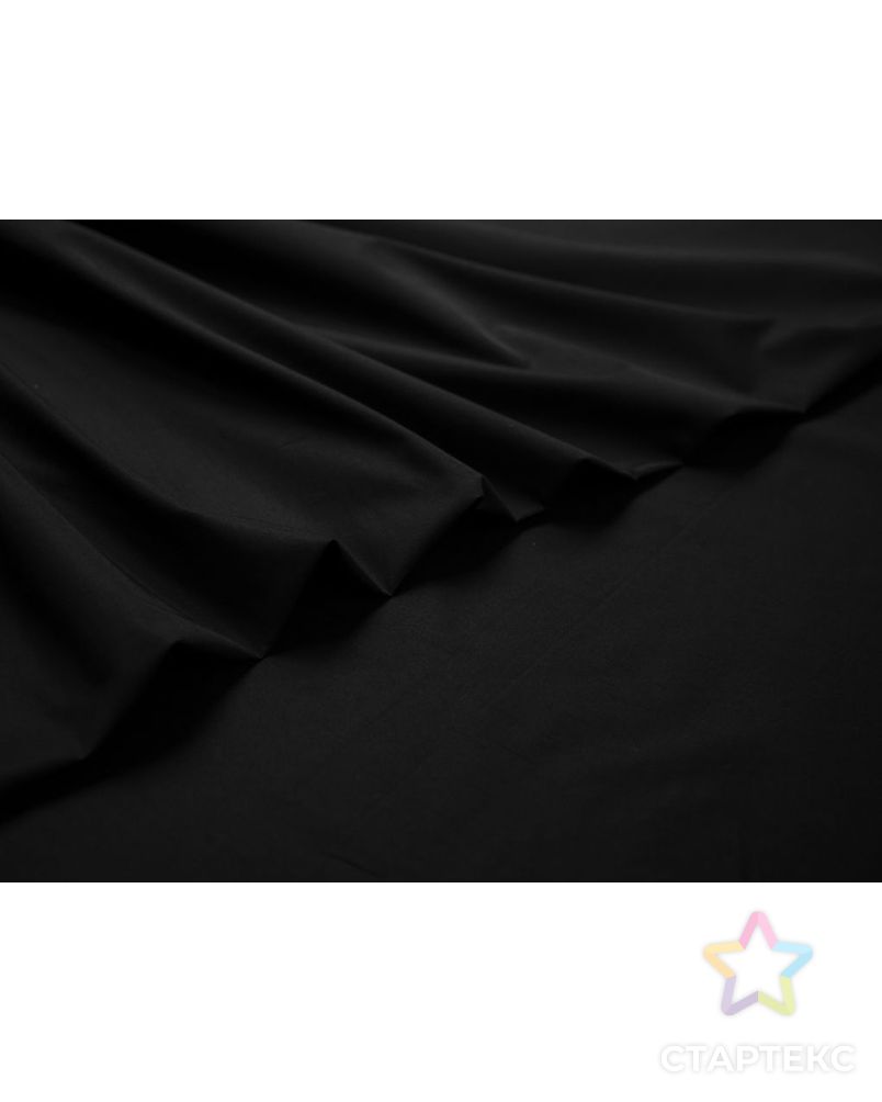 Сорочечная ткань классическая однотонная, цвет черный арт. ГТ-7178-1-ГТ-34-8966-1-38-1 3