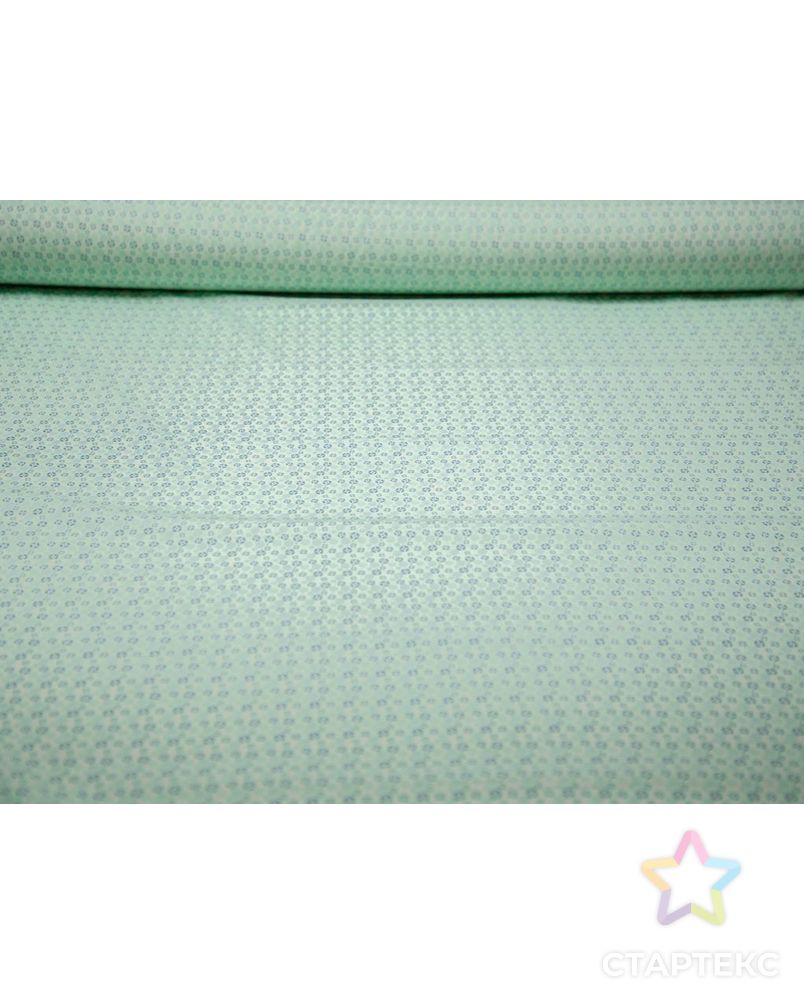 Сорочечная ткань принтованная, цвет бирюзово-зеленый арт. ГТ-7346-1-ГТ-34-9062-2-3-1 4